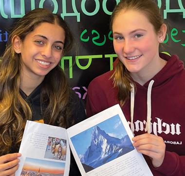 Eighth graders explore the Francophone world in imaginative project